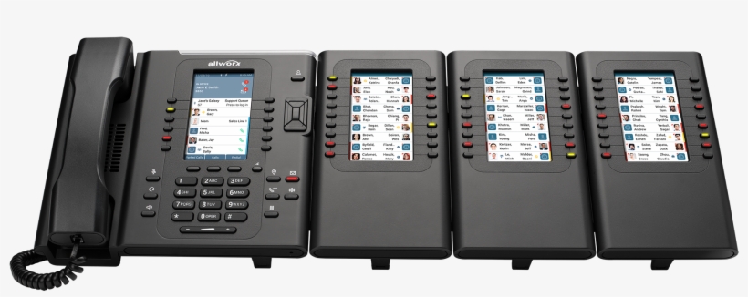 Verge9312 And Three 9318ex Attached Hr Sm 800 - Allworx Verge 9318 Expander, transparent png download