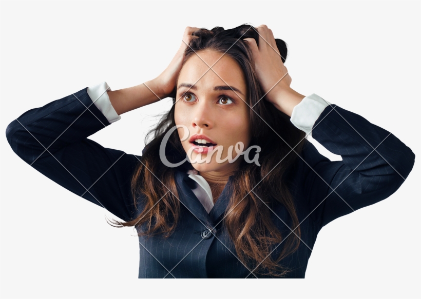Businesswoman With Hands On - Girl, transparent png download