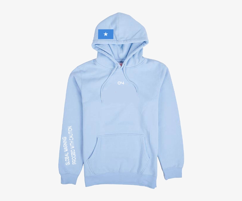 4tc Sky Blue "somalia Coat Of Arms" Hoodie - Hoodie, transparent png download