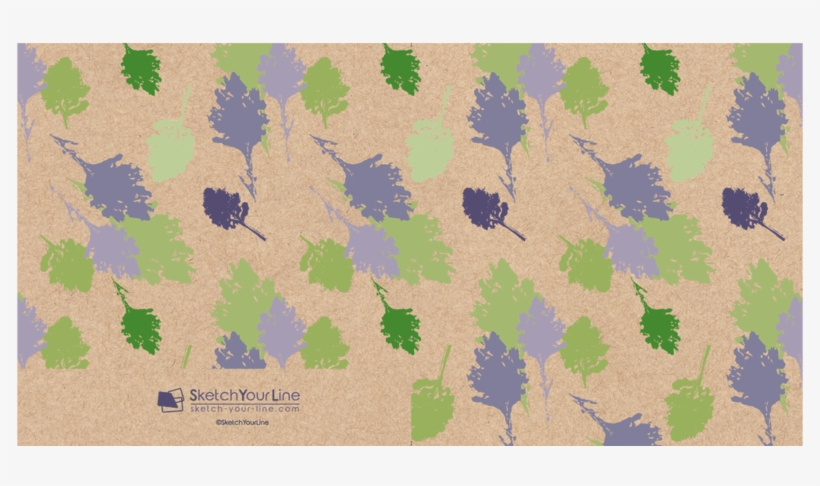 Leaves Pattern Square Greeting Cards - Towel, transparent png download