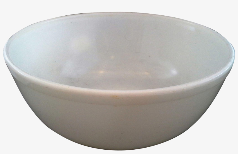 Pyrex Opal White Milk Glass 404 4 Qt Mixing Bowl Unmarked - Bowl, transparent png download