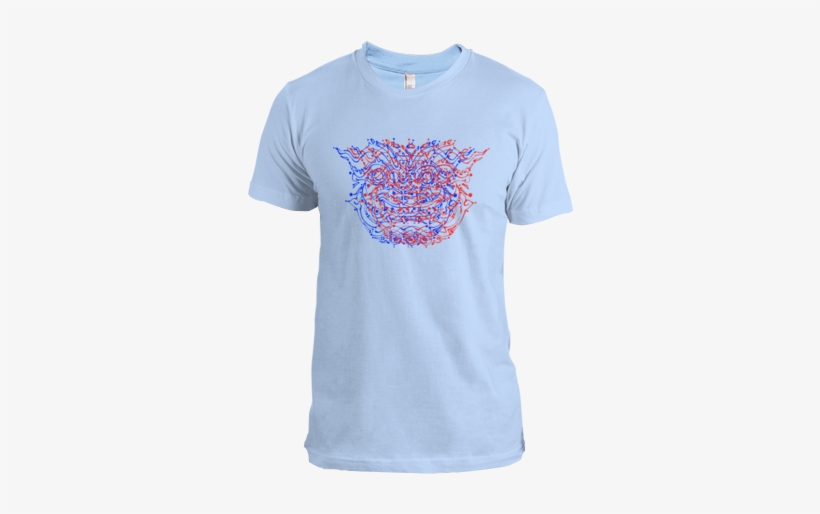 3d Oni Demon Design Short Sleeve T Shirt - George Harrison Tie T Shirt, transparent png download