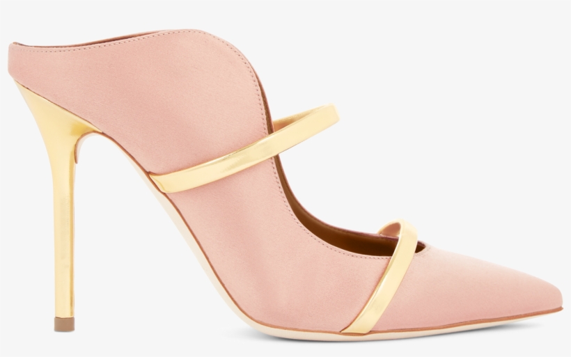Blush Satin Gold Mirror Nappa - Basic Pump, transparent png download