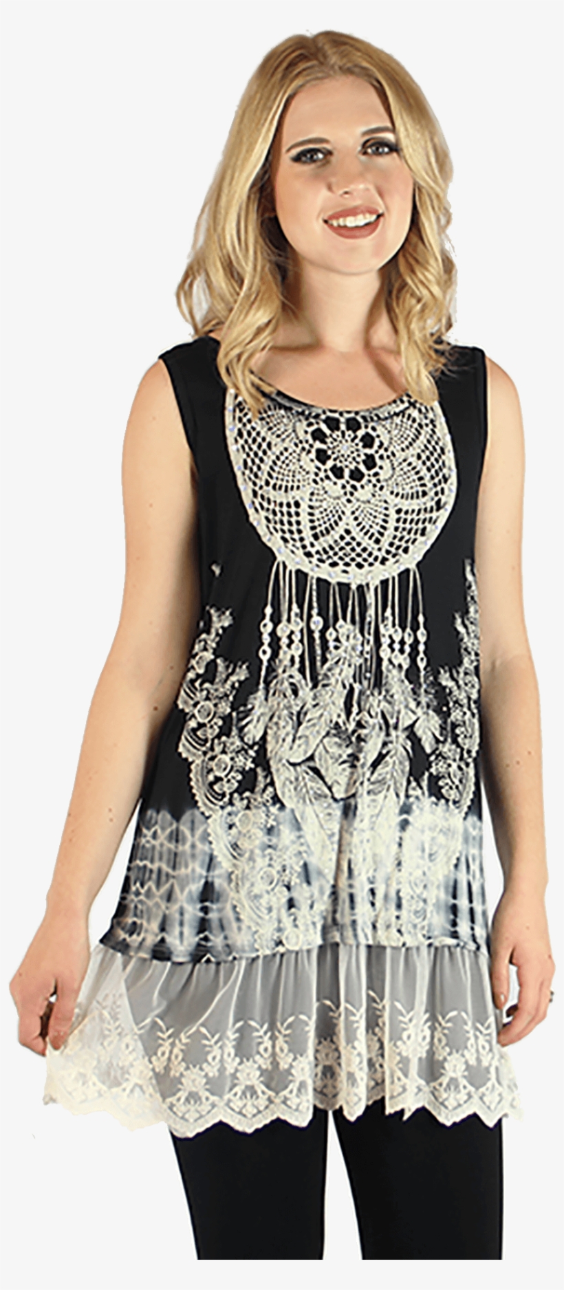 V14597t Black 7 - Leggings, transparent png download