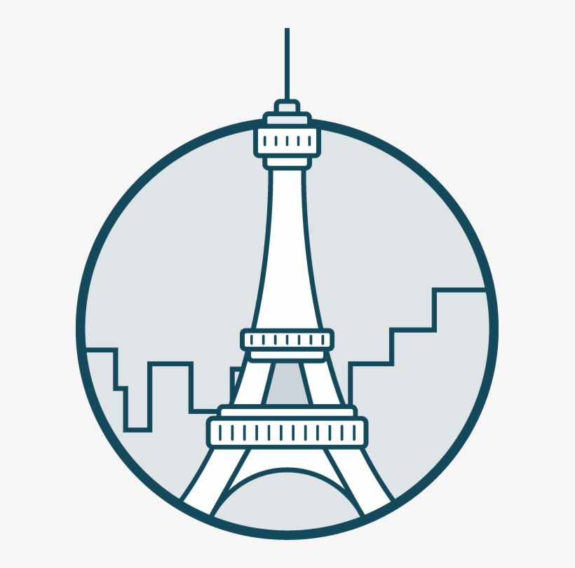 Icono Ciudad - Tour Eiffel Vector, transparent png download