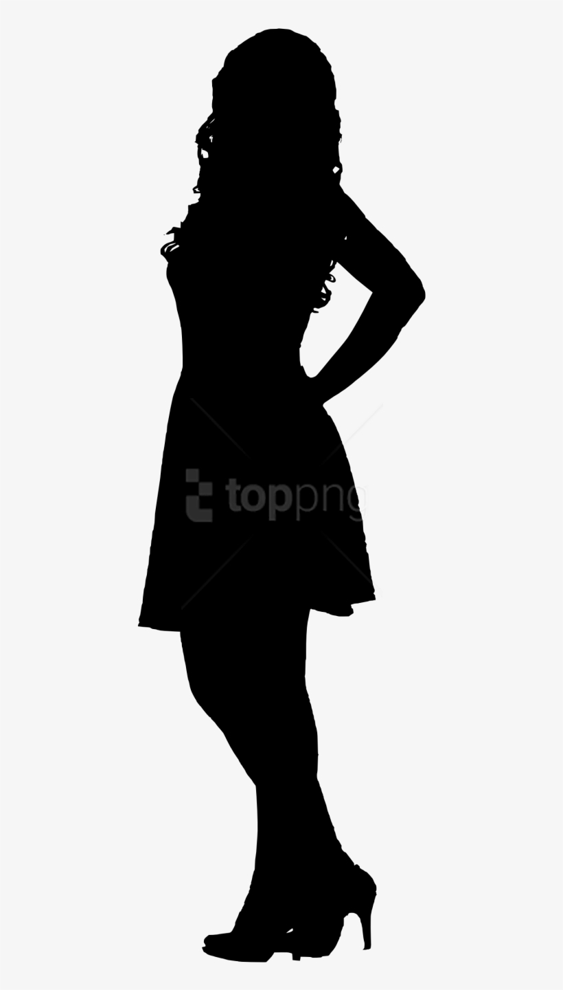 Free Png Woman Silhouette Png - Woman Black Silhouette Png, transparent png download