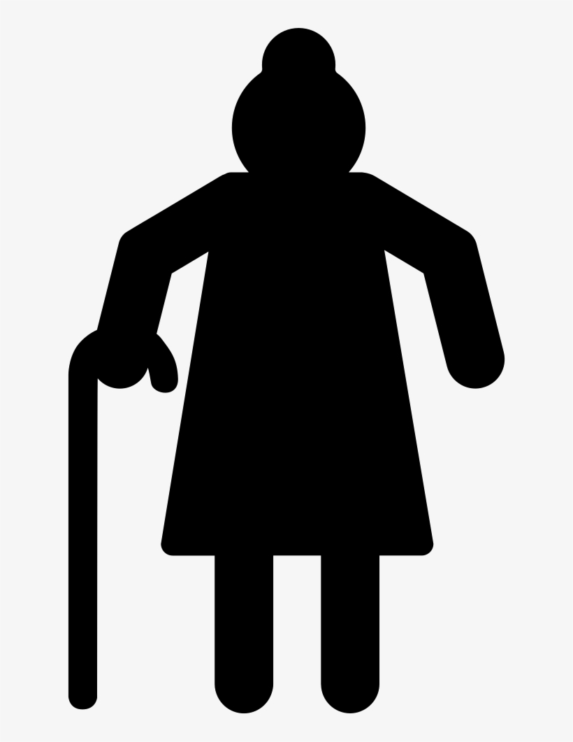 Png File Svg - Grandmother Silhouette Png, transparent png download