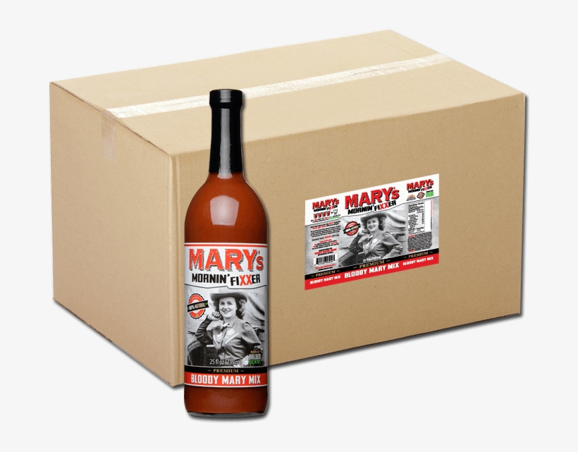 A 12 Bottle Case Of Mary's Mornin Fixxer - Distilled Beverage, transparent png download