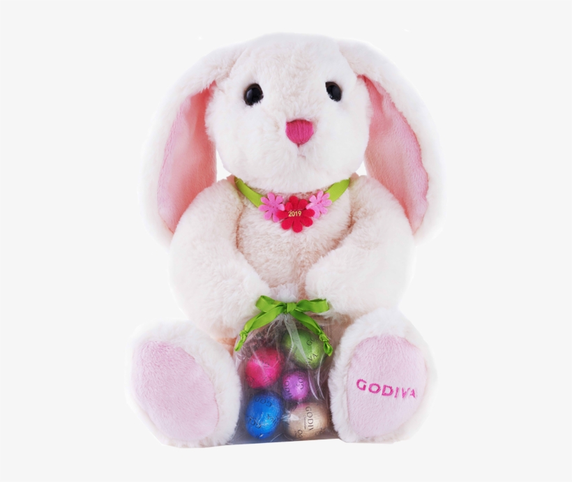 Easter Plush Bunny & 5 Chocolate Eggs - Domestic Rabbit, transparent png download