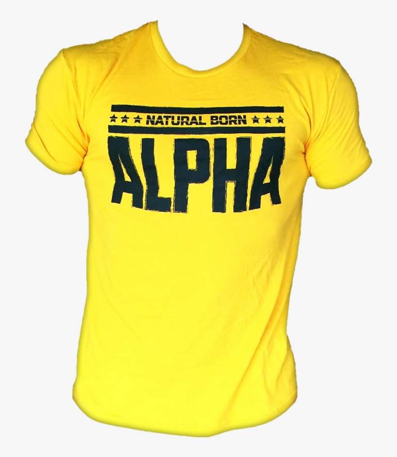 Men's "natural Born Alpha" T-shirt - Alpha Shirt, transparent png download