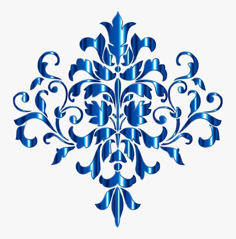 Damask Visual Arts Ornament Damask Cross Stitch Pattern PNG Image