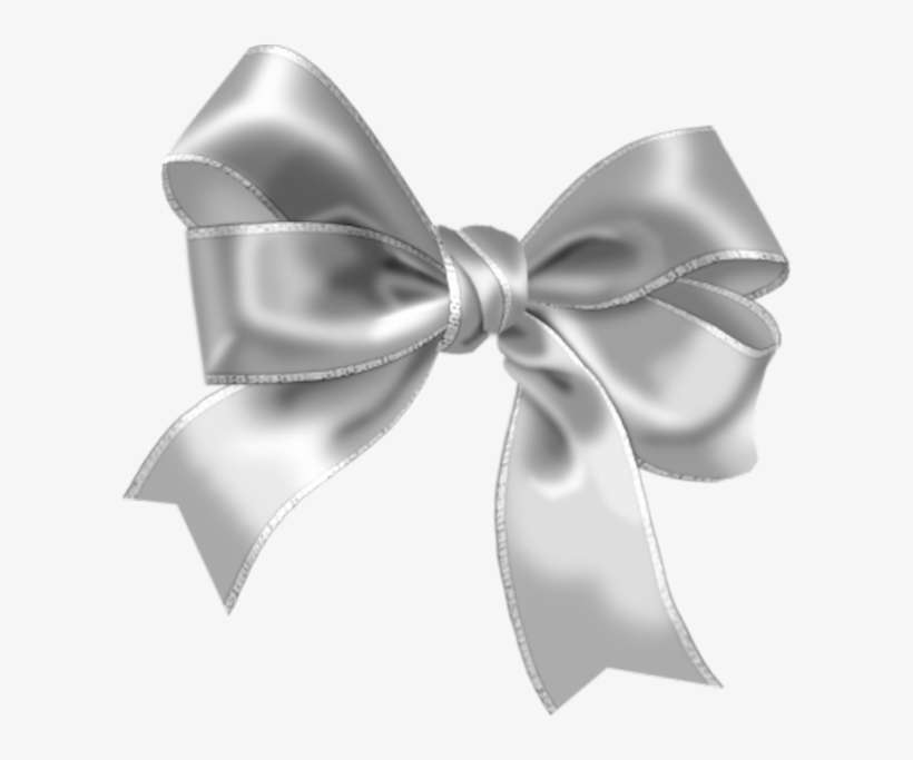 Silver Bow Png Clip Freeuse Stock - Pink Bow Png, transparent png download