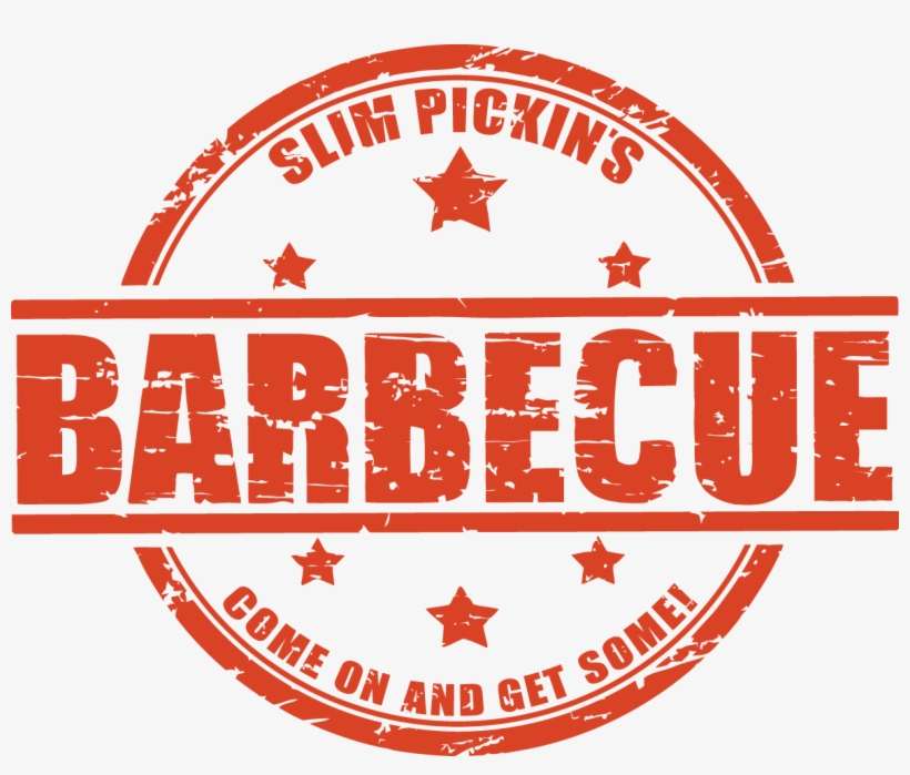 Slim Pickin's Barbecue - Stamp, transparent png download