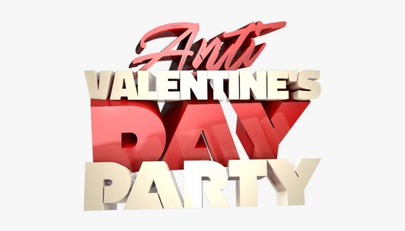 Anti-valentines Day - Graphic Design, transparent png download