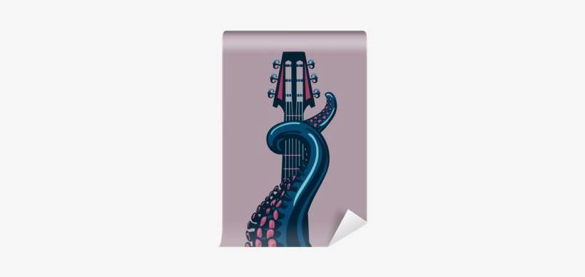 Octopus Tentacle Is Holding A Guitar Riff - Made With Tone, Limited Edition: Octopus Decor, Art, transparent png download