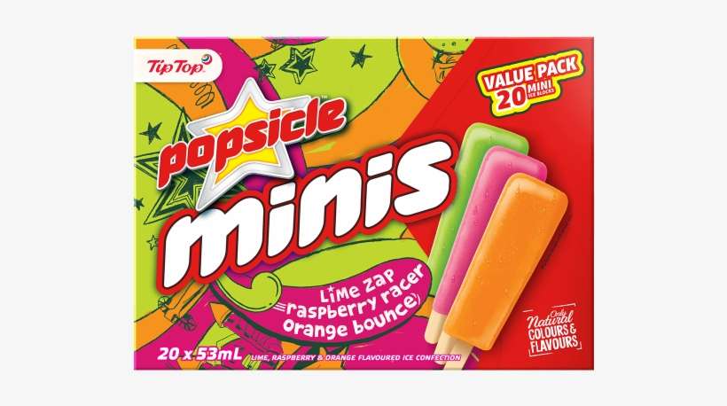 Tip Top Popsicle Minis Mixed - Tip Top Popsicle, transparent png download