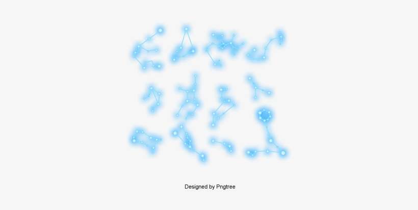 12 Constellation Geometrical Light Point, 12 Constellations, - Constellation, transparent png download