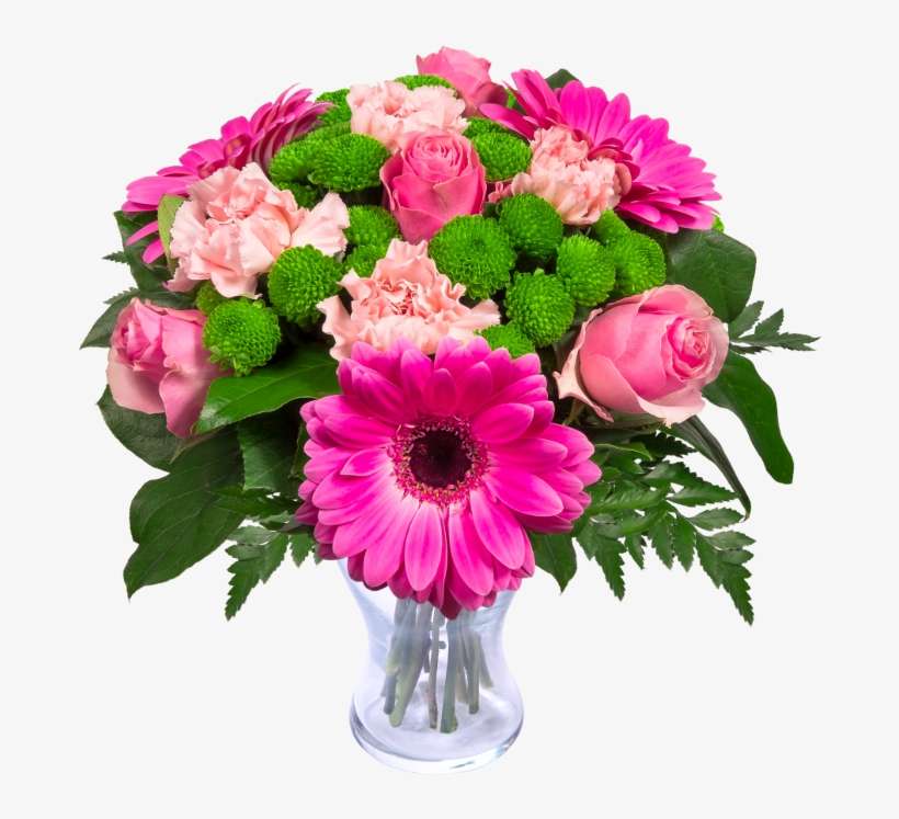 Pink Roses, Gerberas, Carnation - Flowers For Teachers Uk, transparent png download