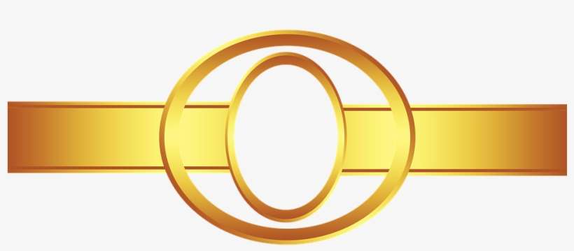 Golden Dividers - Oval Frame Transparent Background, transparent png download
