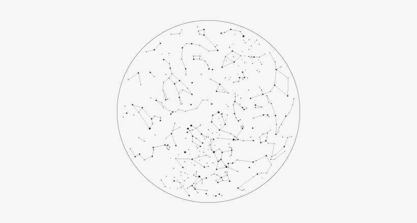 Starry Light Lamp - Constellation Pictures Black And White, transparent png download