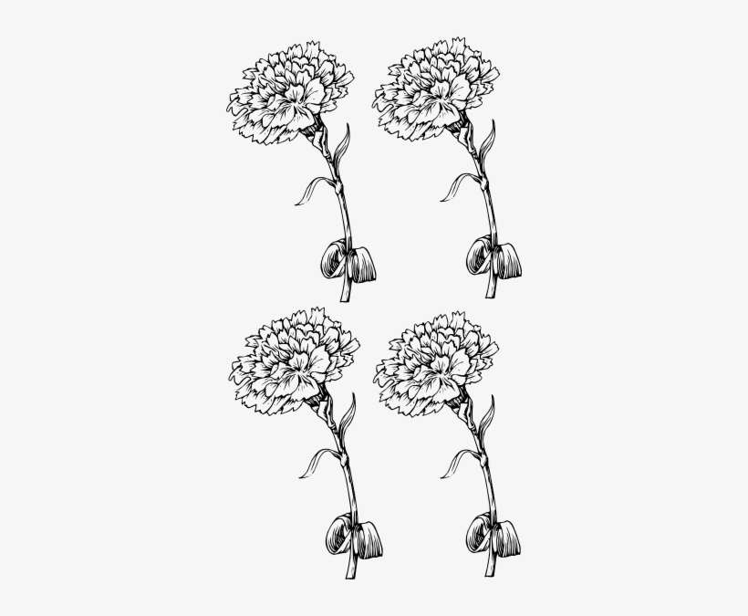 Vector Library Stock Pattern Clip Art At Clker Com - Black Outline Flower Png, transparent png download