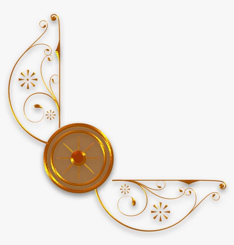 Corner Gold Png, transparent png download