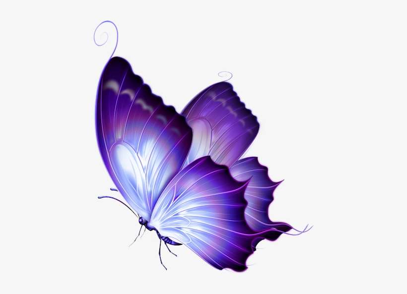 Brown Craft Paper Mason Jar Filled With Roses Mariposas - Png Purple Butterfly, transparent png download