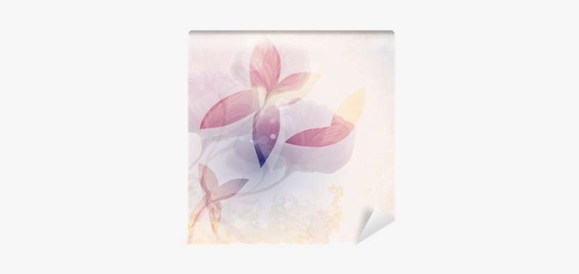 Fairy Butterflies / Romantic Floral Background Wall - Sacred Lotus, transparent png download