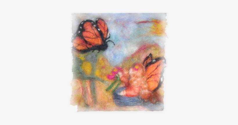 El Hada De Las Mariposas - Nuno Felting, transparent png download