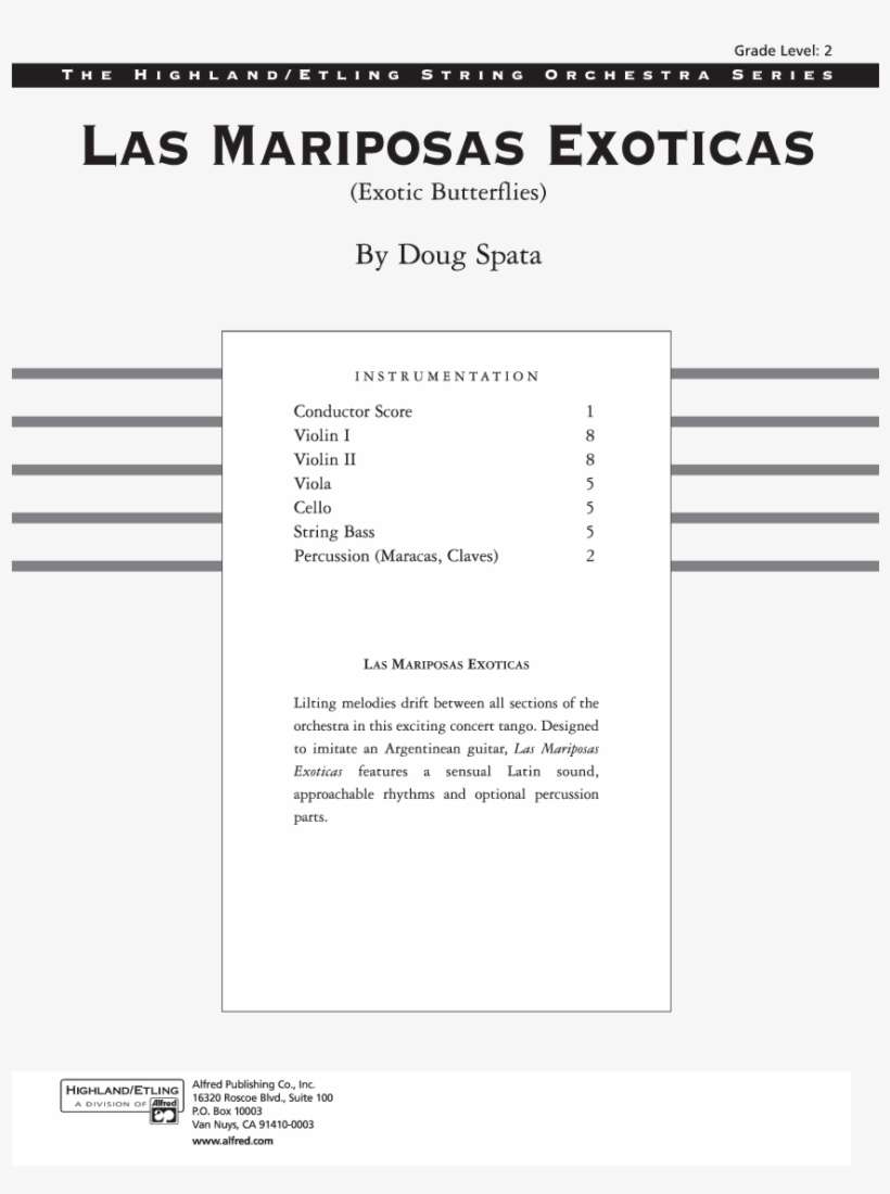 Las Mariposas Exoticas Thumbnail Las Mariposas Exoticas - Brandenburg Concerto No 4 Violin, transparent png download