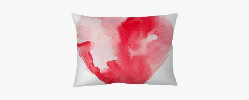 Love, Relationship, Art, Painting Pillow Cover • Pixers® - Corazon Acuarela, transparent png download