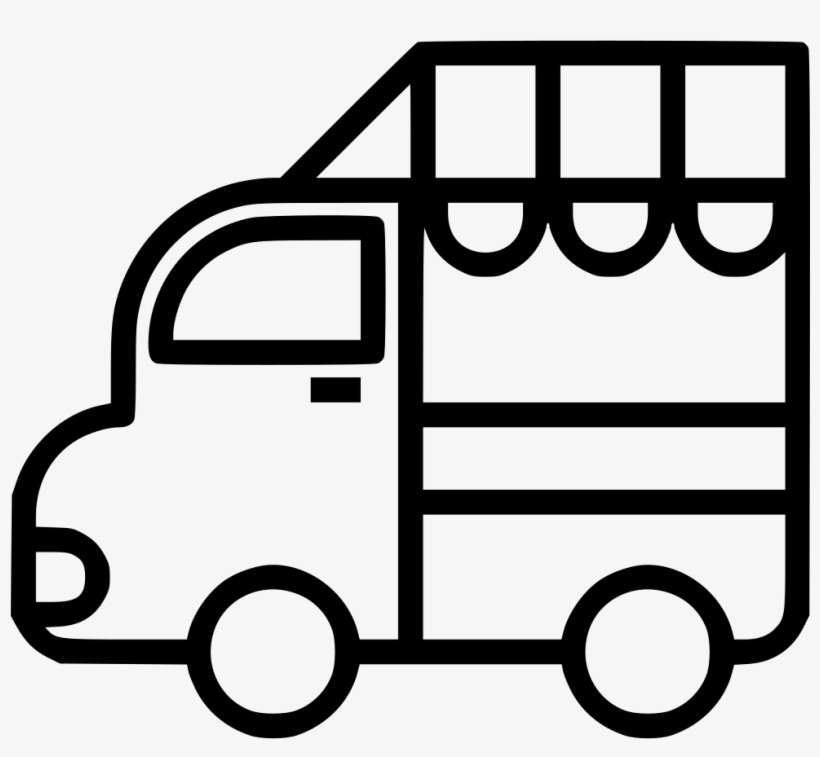 Food Truck Sell Street Comments - Car, transparent png download