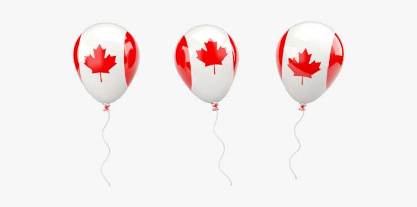 Illustration Of Flag Of Canada - Balloon, transparent png download