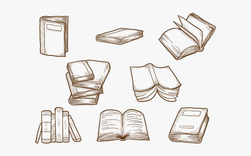 Hand Drawn Libro - Vector Graphics, transparent png download