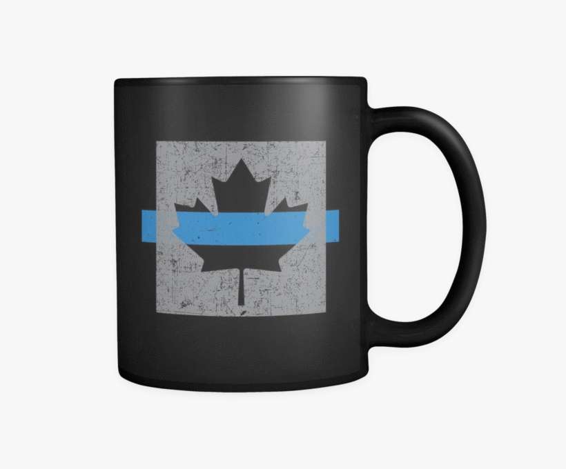 Thin Blue Line Canada Flag - I M Just Here For The Savasana, transparent png download