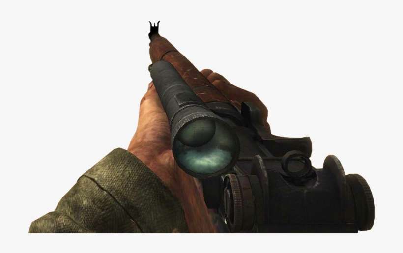 M1 Garand Sniper Scope Waw - Cod Waw M1 Garand Sniper Scope, transparent png download