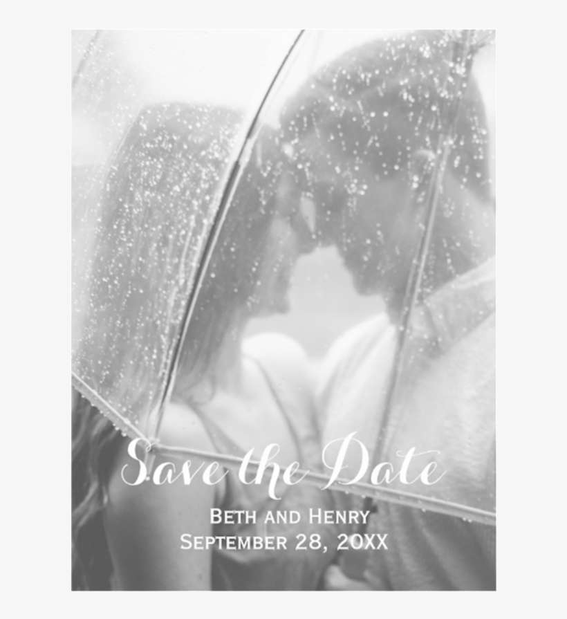 Elegant Typography Photo Save The Date Orientation - Confession: When The Reality Hurts More, transparent png download