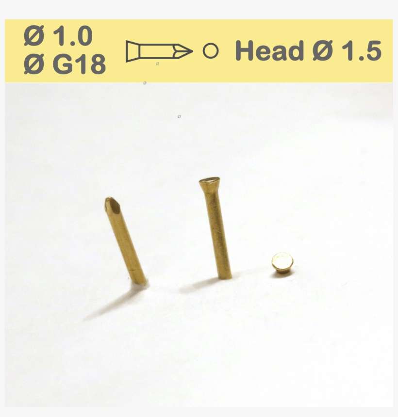 Blackbird Outsole Decoration Nails 1mm Small Cone Head - Calligraphy, transparent png download