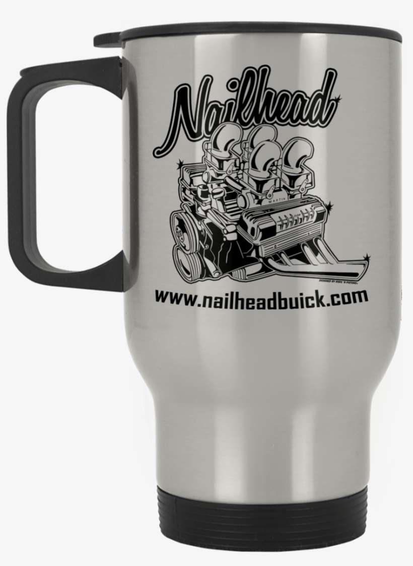 Nailhead V8, 14oz Stainless Travel Mug - Just Egg It Big Green Egg T-shirt, transparent png download