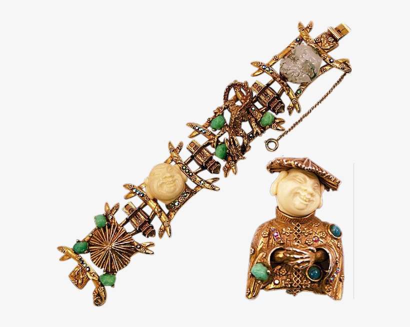 Signed Har Brooch And Bracelet Set Happy - Brooch, transparent png download