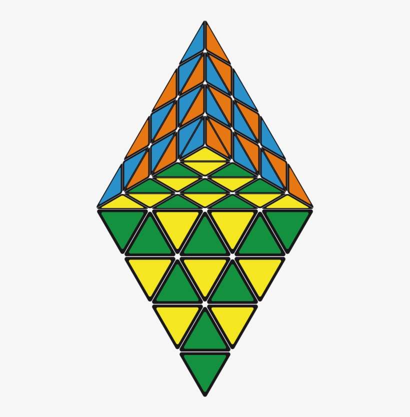 Pretty Patterns Master Pyraminx - Triangle, transparent png download