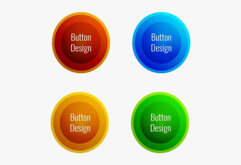 Creative Colorful Button Set, Creative, Colorful, Buttons - Set Creative, transparent png download