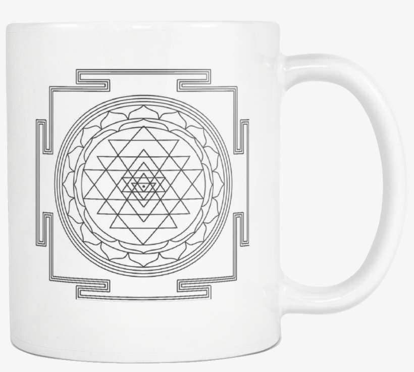 Sacred Geometry Mugs - Sri Yantra, transparent png download