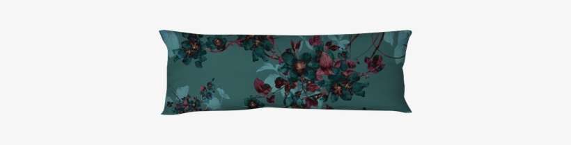 Watercolor Painting Of Leaf And Flowers, Seamless Pattern - Watercolor Painting, transparent png download