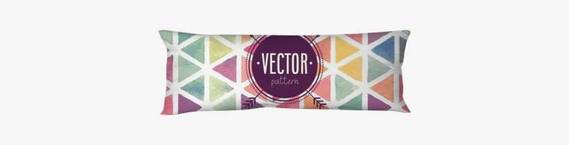 Vector Watercolor Seamless Pattern - Grand_market 46cm X 46cm Colourful Clouds/arrow/geometry, transparent png download
