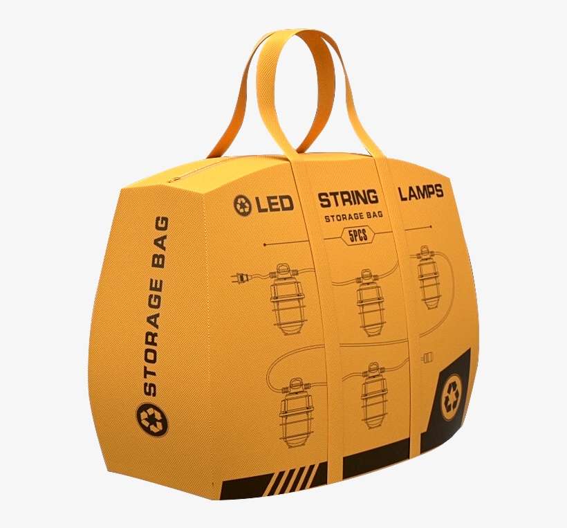100 Watt Led Temporary String Light 5 Pc Kit, Construction - Lighting, transparent png download