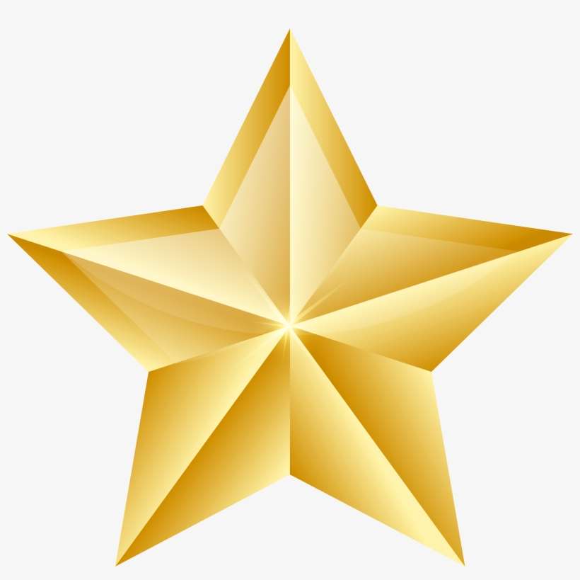 Star Clip Art Png Image - Goldstar Vector, transparent png download