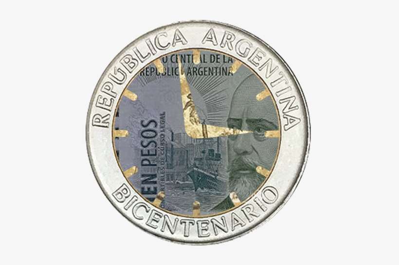 Clock About To Strike 3, Composed Of Argentinian Cash - Billete De 100 Pesos Argentinos, transparent png download