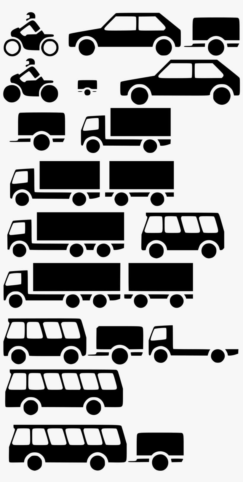 Vehicles Big Image Png - Vehicles Silhouette, transparent png download