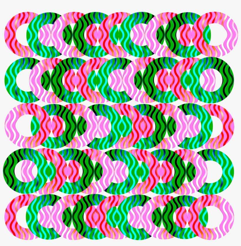 Geometric Design Colorful Pink 683094 - Green, transparent png download